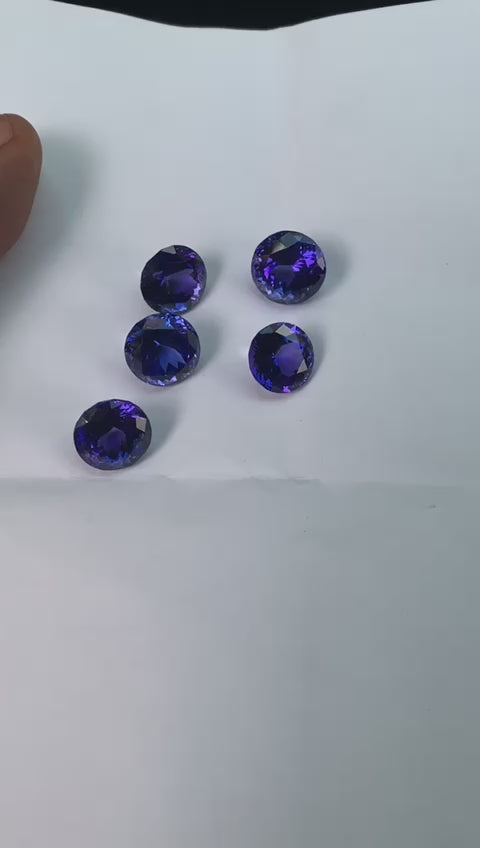 tanzanite & gold & copper